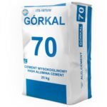 Górkal 70 calcium aluminate cement used for rapid-setting, high-strength refractory applications. Górkal 70 CAC applied in industrial construction for enhanced chemical resistance and durability. Górkal 70 cement utilized in low-temperature environments and aggressive chemical conditions. 70% Similar or equivalent to Secar71, 